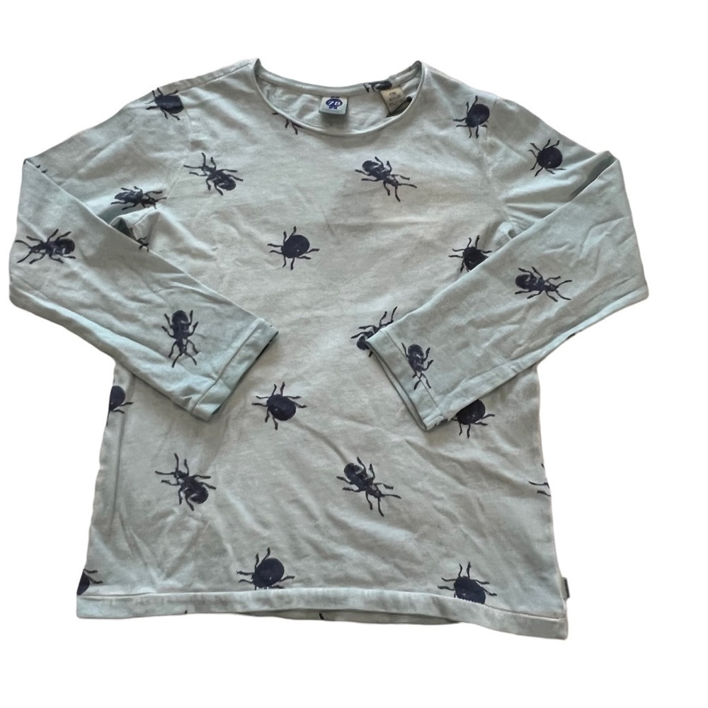 NWT Scotch & Soda Shrunk Kid’s Insect Print Long Sleeve Cotton Shirt 8 Novelty